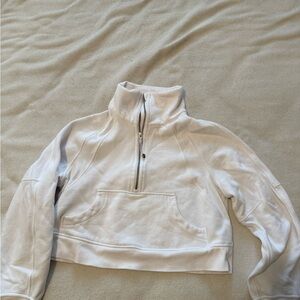 lululemon athletica Cream Half-Zip Turtleneck